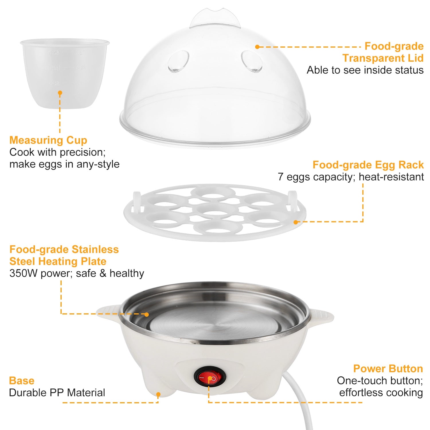 1Pc Electric Egg Cooker