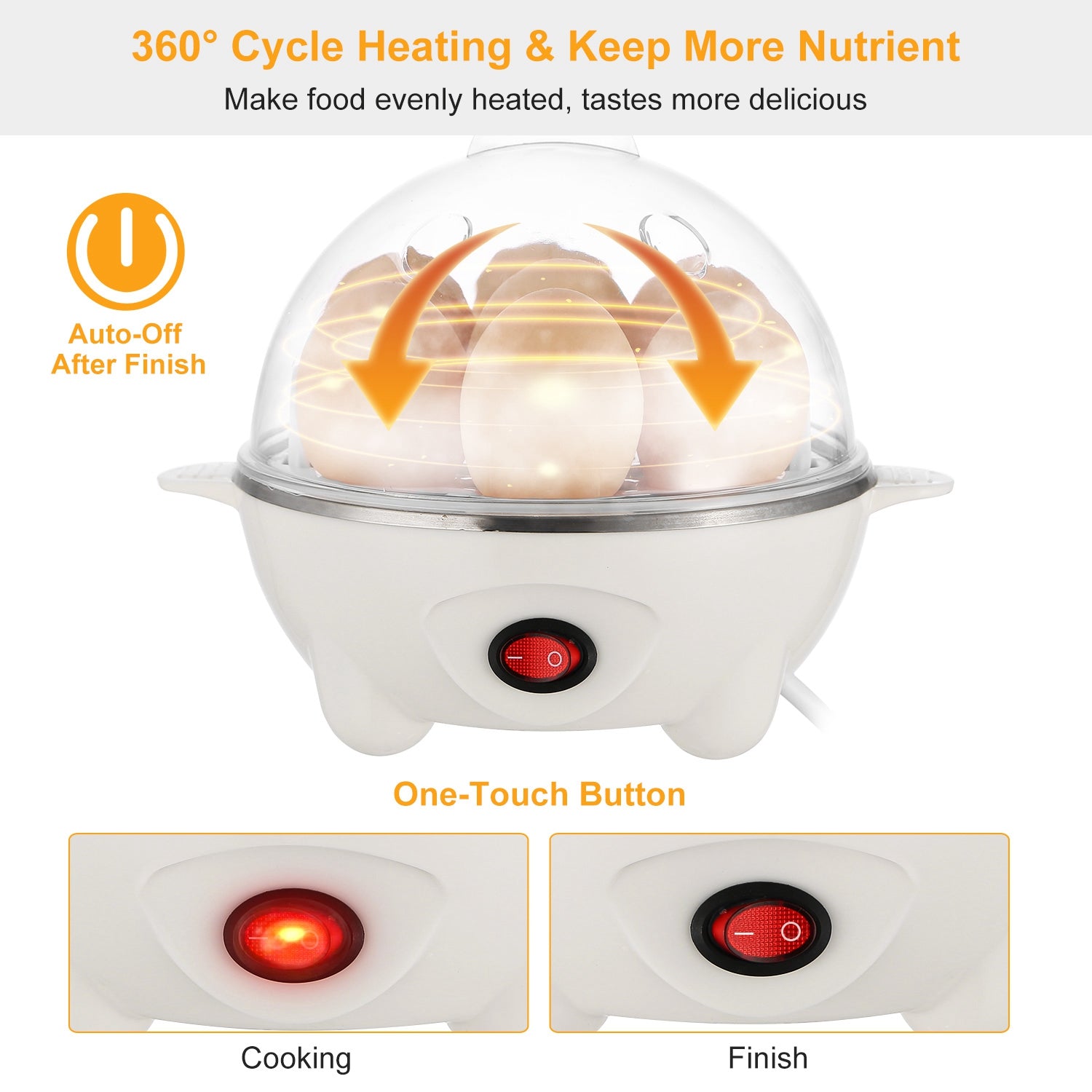 1Pc Electric Egg Cooker