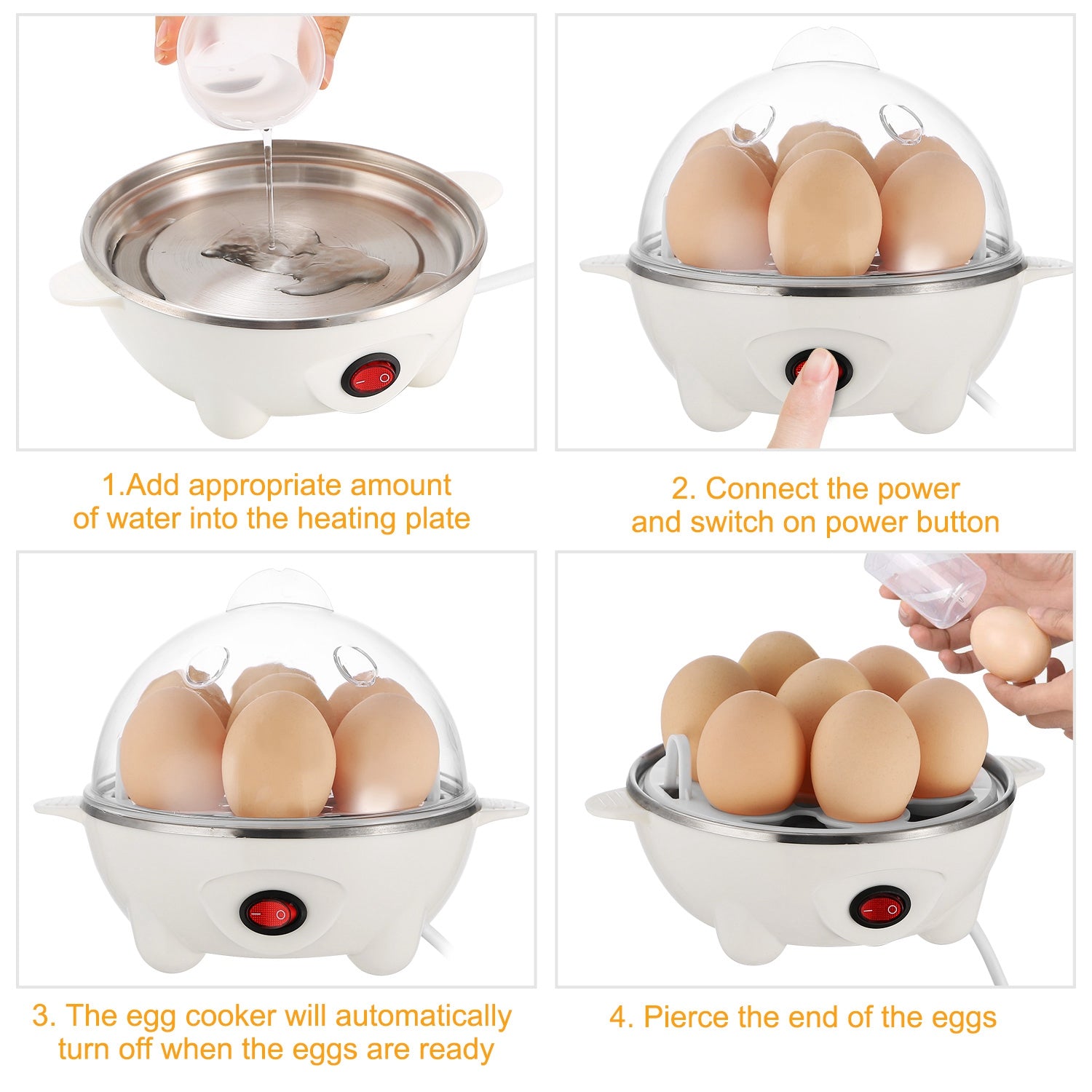 1Pc Electric Egg Cooker