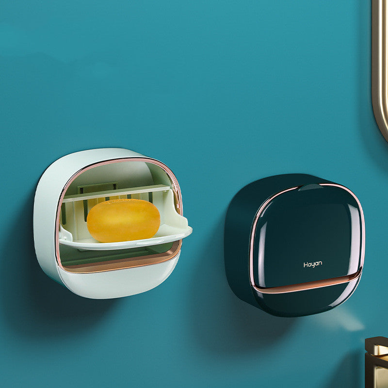 Wall-mounted Draining Soap Holder Without Holes
