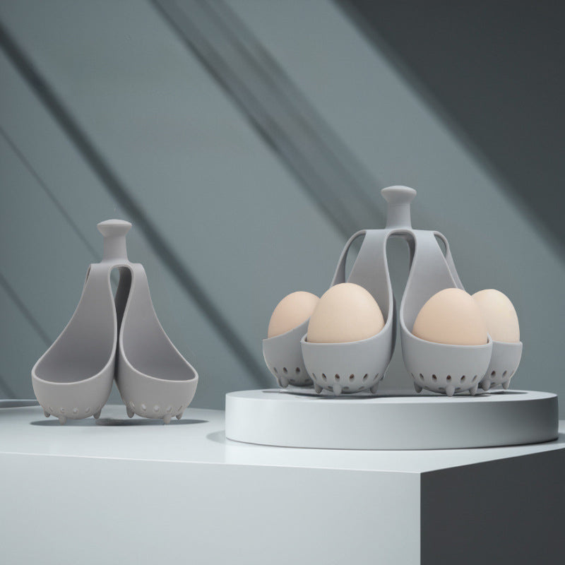 Boiled Egg Holder Silicone Egg Steamer