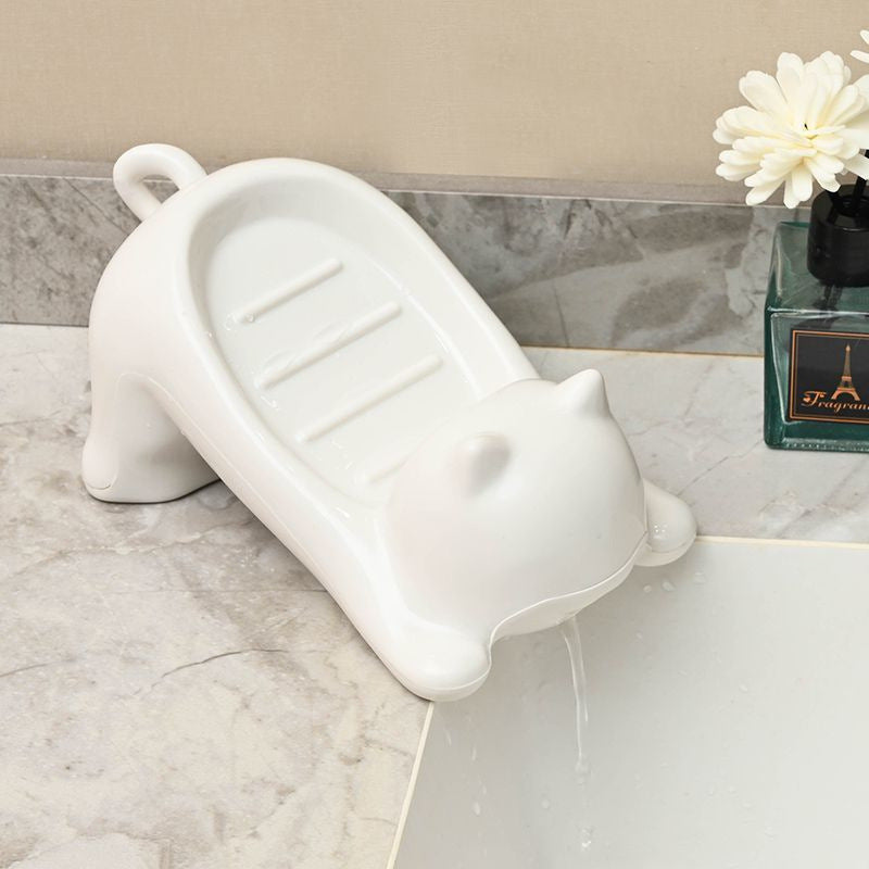 Cat Plastic Soap Dish Creative