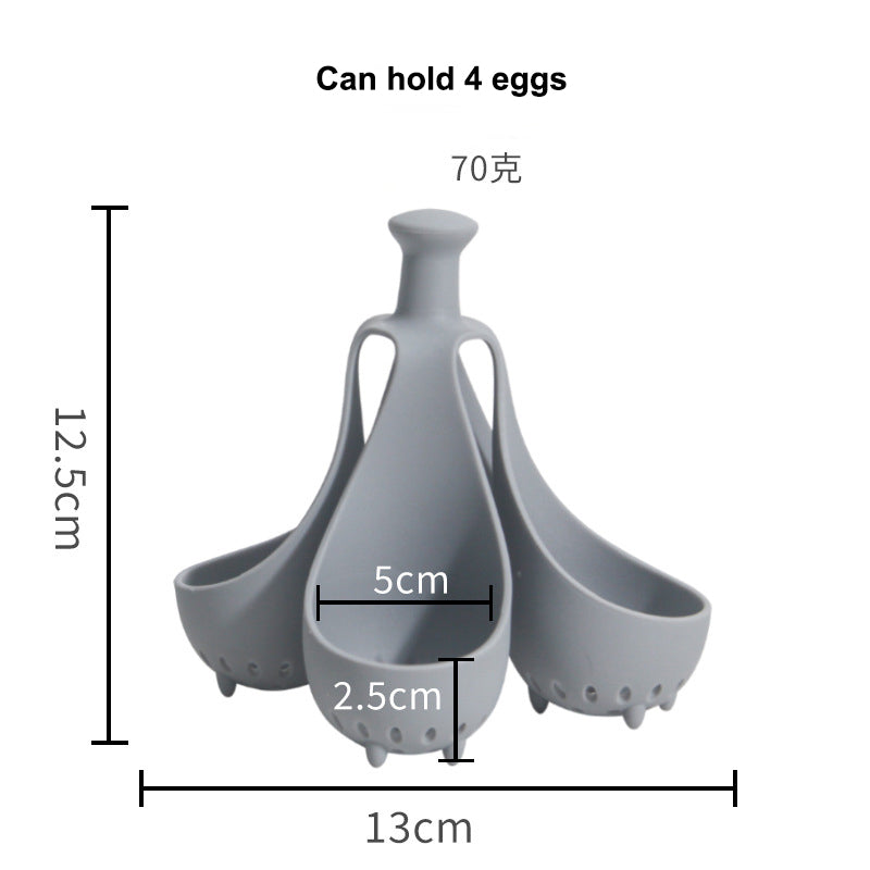 Boiled Egg Holder Silicone Egg Steamer