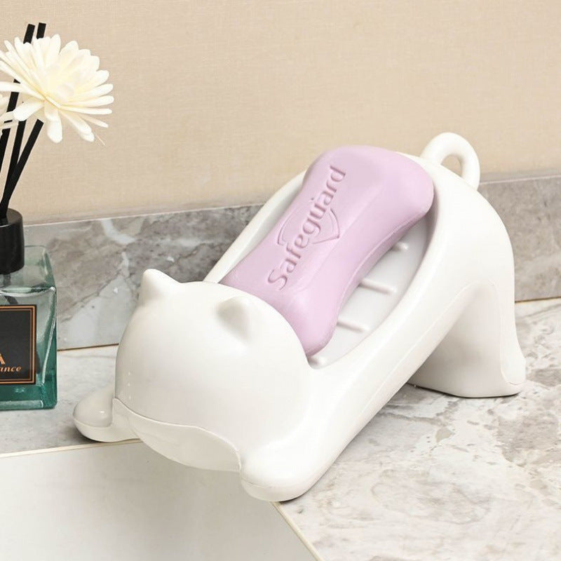 Cat Plastic Soap Dish Creative