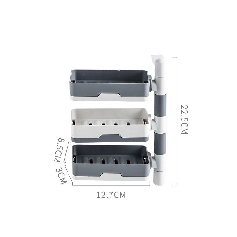 Multifunctional Punch-free Wall-mounted Soap Holder – No Drilling Needed!