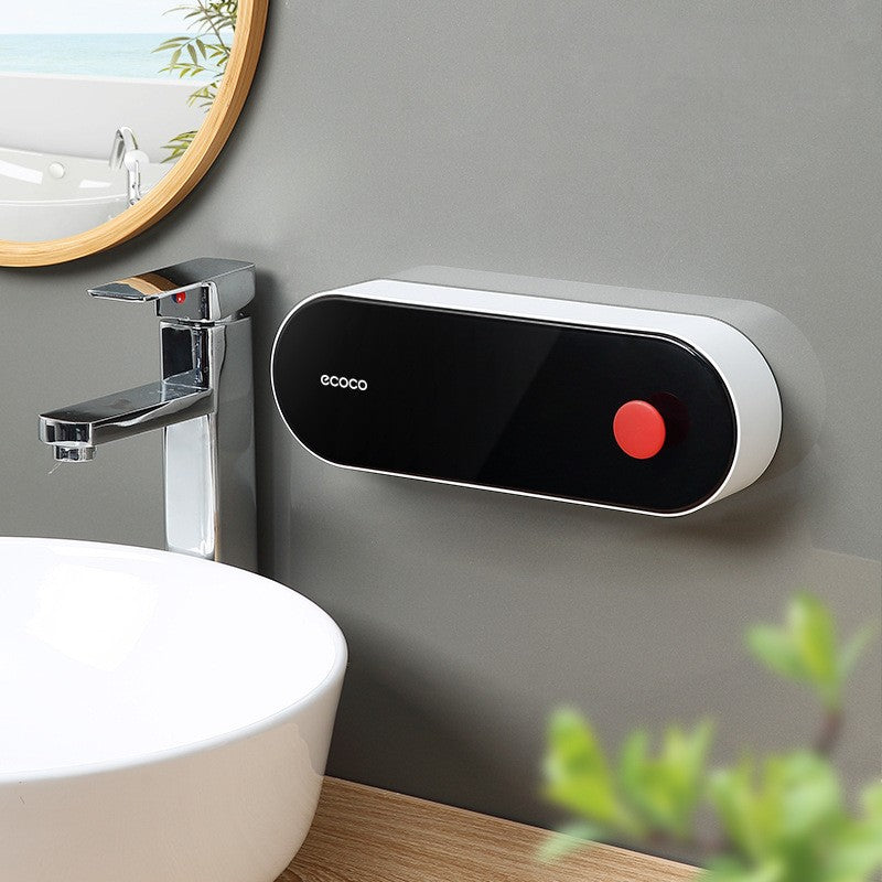 Wall-mounted Drainage Punching Free Soap Holder With Lid