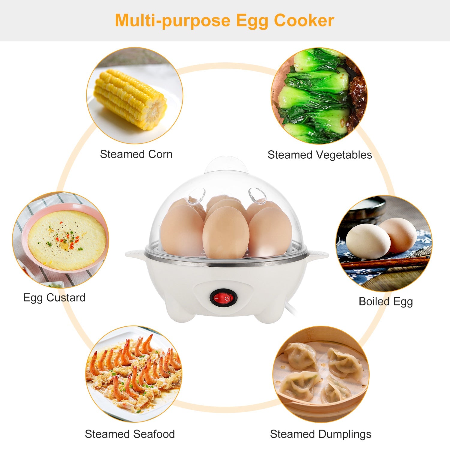 1Pc Electric Egg Cooker 