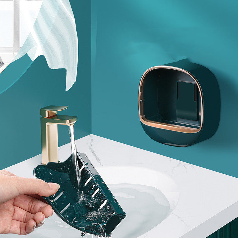 Wall-mounted Draining Soap Holder Without Holes