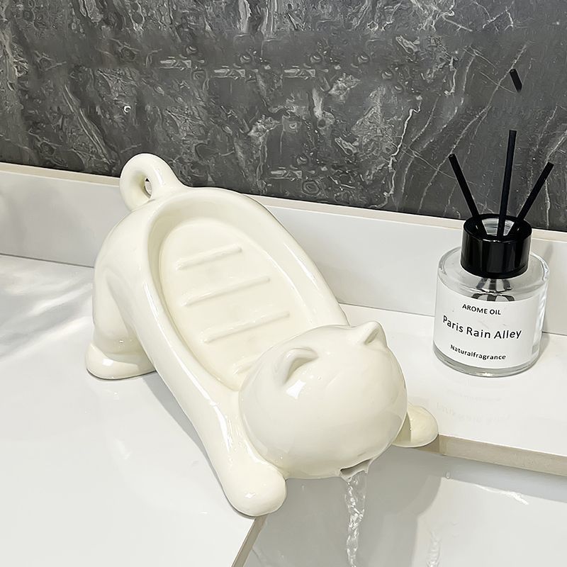 Cat Plastic Soap Dish Creative