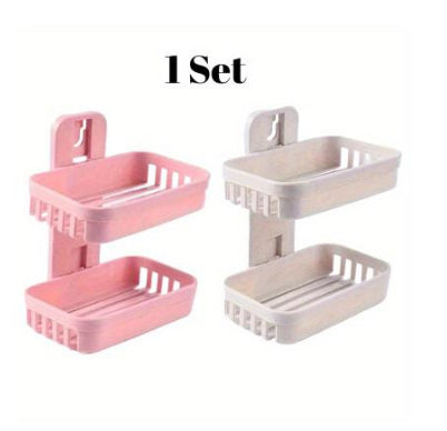 Non-marking Double-layer Hollow Soap Holder