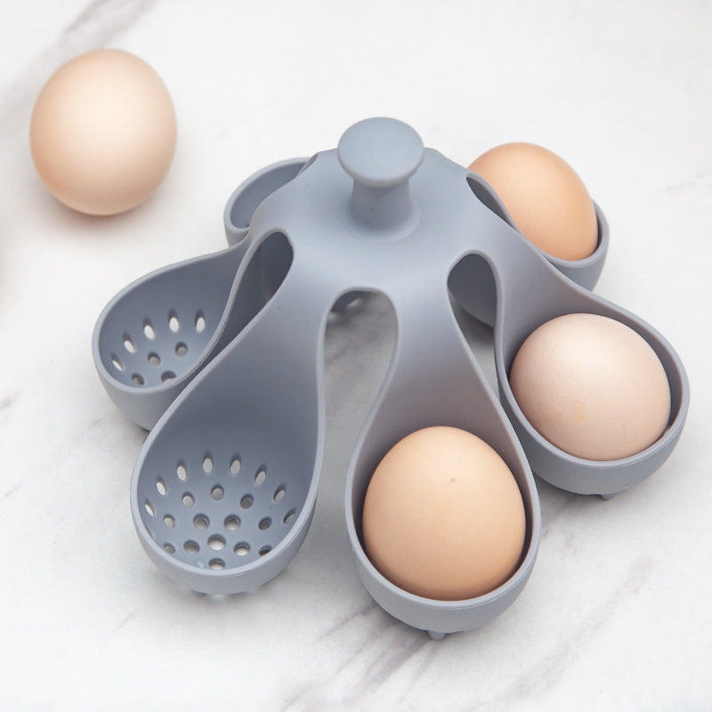 Boiled Egg Holder Silicone Egg Steamer 