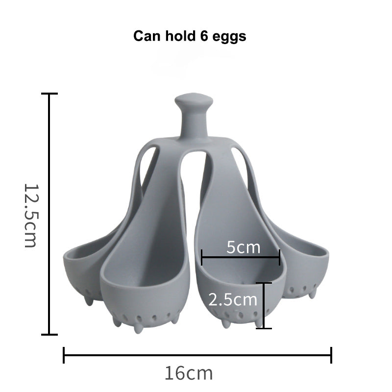 Boiled Egg Holder Silicone Egg Steamer 