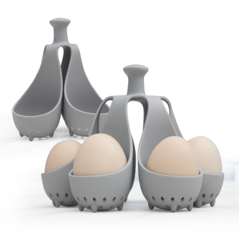 Boiled Egg Holder Silicone Egg Steamer 